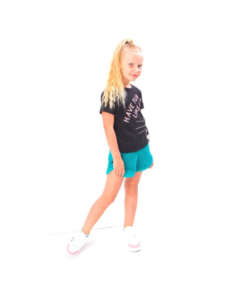 Shorts for girls Wear Your Own 140 Blue (6242-057-v22)