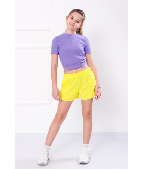 Shorts for girls Wear Your Own 140 Yellow (6242-057-v26)