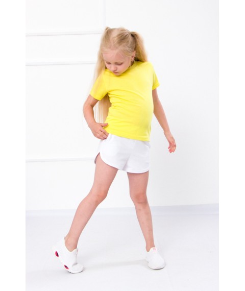 Shorts for girls Wear Your Own 116 White (6242-057-v226)