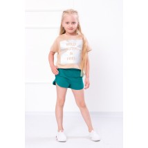 Shorts for girls Wear Your Own 128 Green (6242-057-v142)
