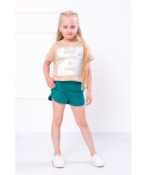 Shorts for girls Wear Your Own 134 Green (6242-057-v188)
