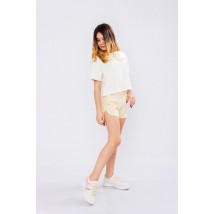 Shorts for girls Wear Your Own 134 Beige (6242-057-v170)