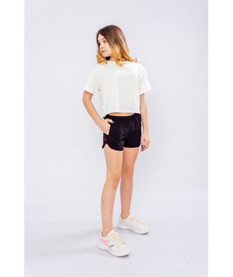 Shorts for girls Wear Your Own 134 Black (6242-057-v195)