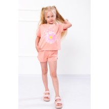 Комплект для дівчинки (футболка+шорти) Носи Своє 122 Рожевий (6243-057-33-1-v6)