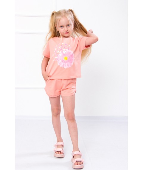 Комплект для дівчинки (футболка+шорти) Носи Своє 116 Рожевий (6243-057-33-1-v10)