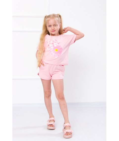 Комплект для дівчинки (футболка+шорти) Носи Своє 116 Рожевий (6243-057-33-1-v9)