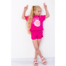 Комплект для дівчинки (футболка+шорти) Носи Своє 134 Рожевий (6243-057-33-1-v13)
