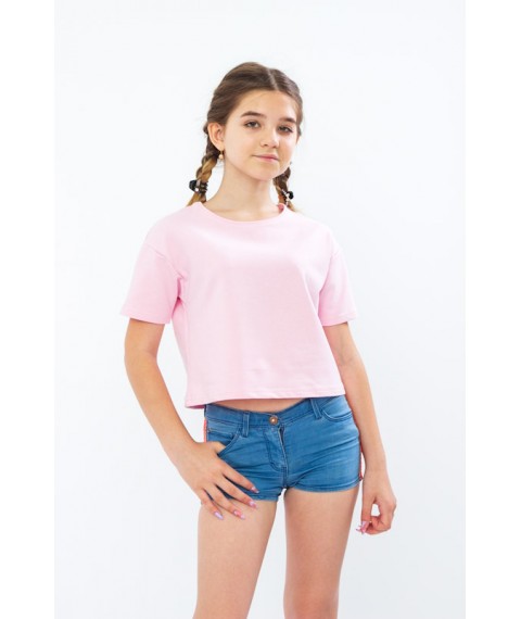 Short t-shirt for girls Wear Your Own 146 Pink (6249-057-v27)