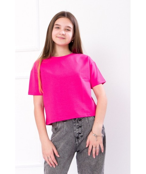 Short t-shirt for girls Wear Your Own 134 Pink (6249-057-v43)