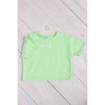 Short t-shirt for girls Wear Your Own 134 Green (6249-057-v38)