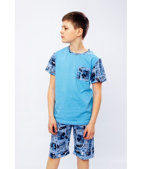 Pajamas for boys (teens) Wear Your Own 140 Blue (6250-002-v20)