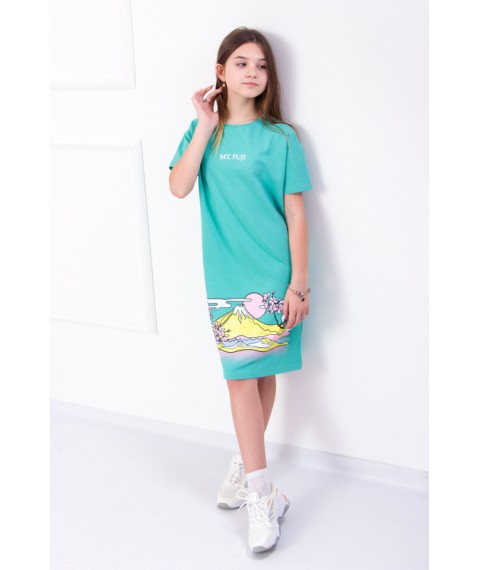 Dress for a girl (teenage) Wear Your Own 134 Green (6260-057-33-v4)