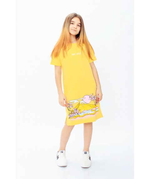 Dress for a girl (teenage) Wear Your Own 146 Yellow (6260-057-33-v14)