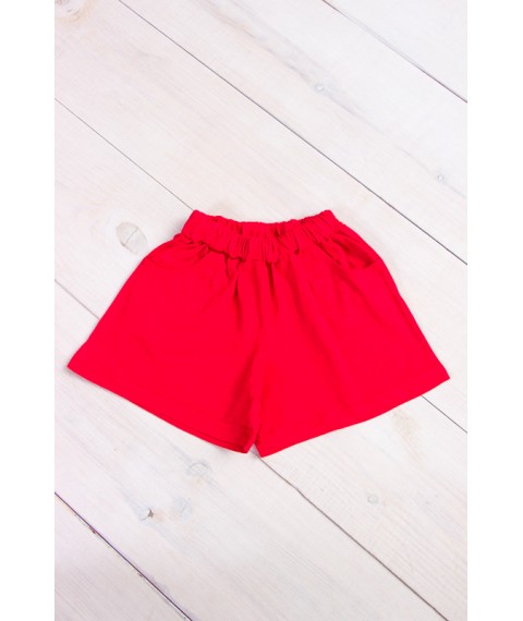 Shorts for girls Wear Your Own 134 Red (6262-001-v3)