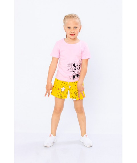 Shorts for girls Wear Your Own 98 Yellow (6262-002-v89)