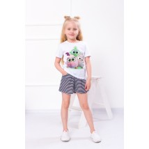 Shorts for girls Wear Your Own 134 Blue (6262-002-v1)