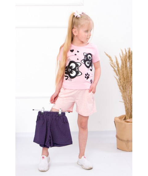 Set of two shorts for girls "Style" Wear Your Own 122 Blue (6262-1-v1)