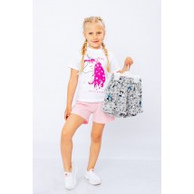 Комплект з двох шорт для дівчинки "Стиль" Носи Своє 98 Рожевий (6262-1-v16)