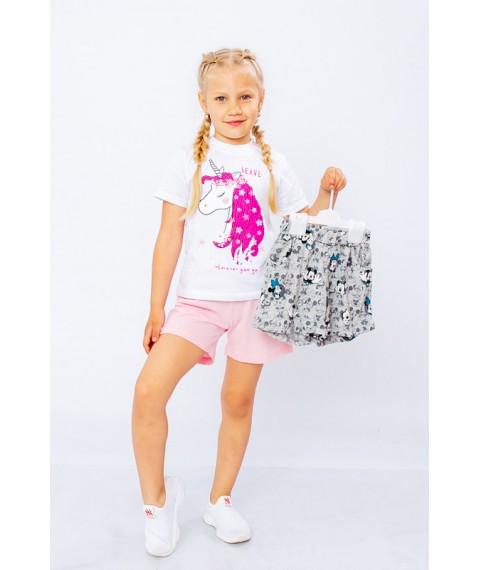 Комплект з двох шорт для дівчинки "Стиль" Носи Своє 110 Рожевий (6262-1-v8)