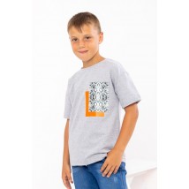 T-shirt for a boy Wear Your Own 140 Gray (6263-057-33-v15)