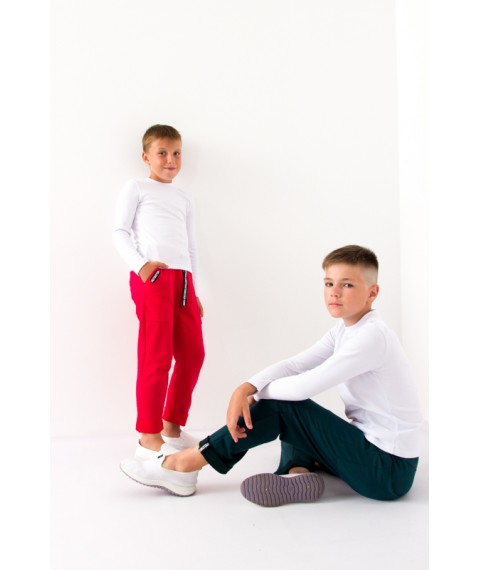 Pants for boys Wear Your Own 146 Red (6266-057-v6)