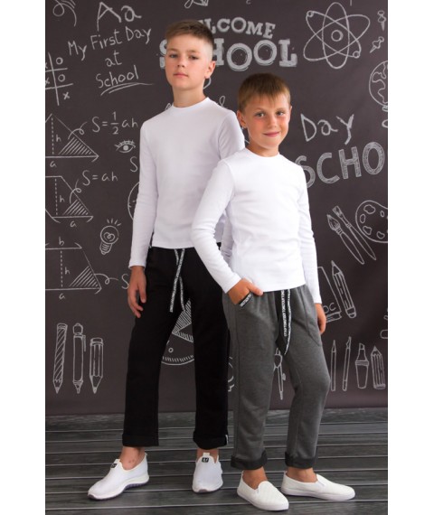 Pants for boys Wear Your Own 140 Gray (6266-057-v3)