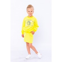 Set for a girl (jumper + skirt) Wear Your Own 110 Yellow (6268-057-33-v24)