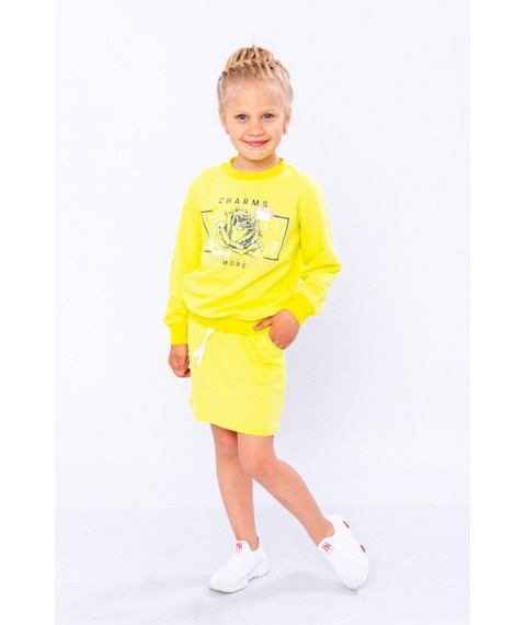 Set for a girl (jumper + skirt) Wear Your Own 110 Yellow (6268-057-33-v24)