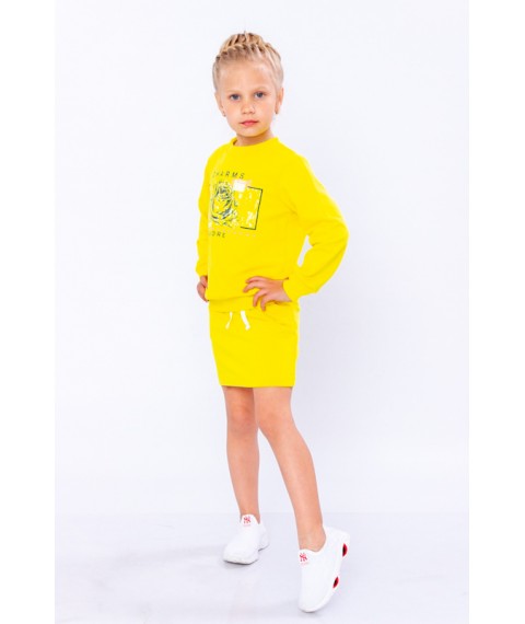 Комплект для дівчинки (джемпер+спідниця) Носи Своє 122 Жовтий (6268-057-33-v4)