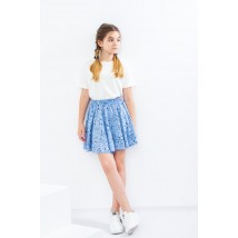 Skirt for a girl "Summer" Wear Your Own 140 Blue (6276-102-1-v16)