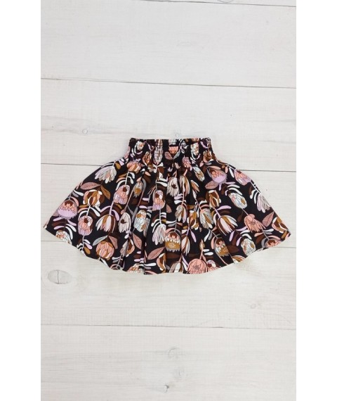 Skirt for a girl "Summer" Wear Your Own 110 Brown (6276-102-2-v10)