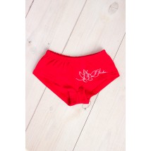 Underpants for girls with a roll (Brazilian) Wear Your Own 116 Red (6277-036-33-v3)
