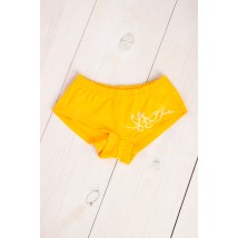 Underpants for girls with a roll (Brazilian) Wear Your Own 164 Yellow (6277-036-33-v44)