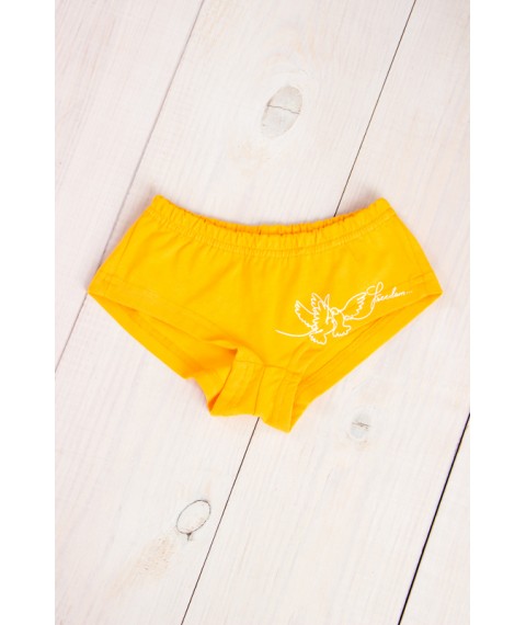 Underpants for girls with a roll (Brazilian) Wear Your Own 152 Yellow (6277-036-33-v23)