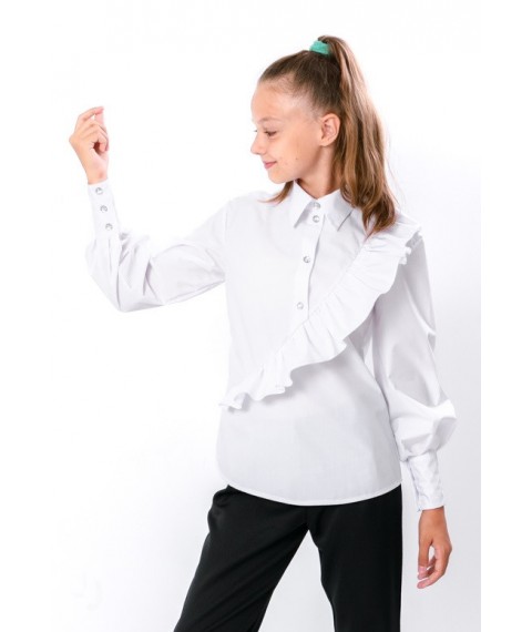 Blouse for girls Wear Your Own 146 White (6278-081-v3)