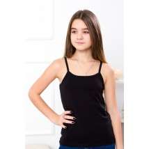 Tank top for girls (teens) Wear Your Own 164 Black (6289-036-v16)