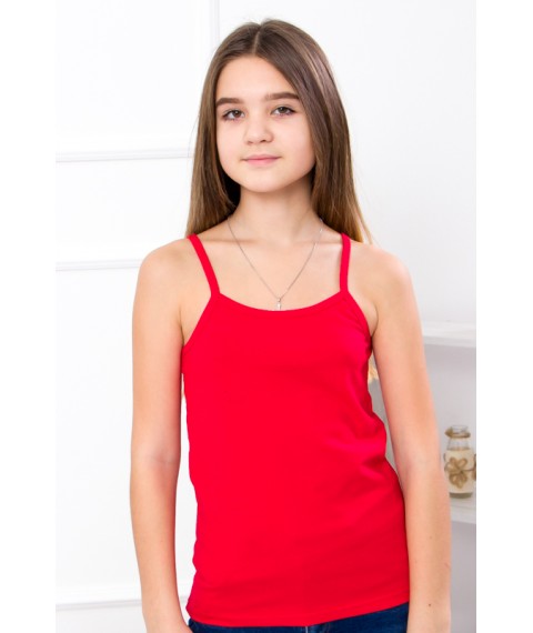 Tank top for girls (teens) Wear Your Own 152 Red (6289-036-v11)