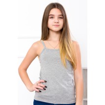 Tank top for girls (teens) Wear Your Own 146 Gray (6289-036-v7)