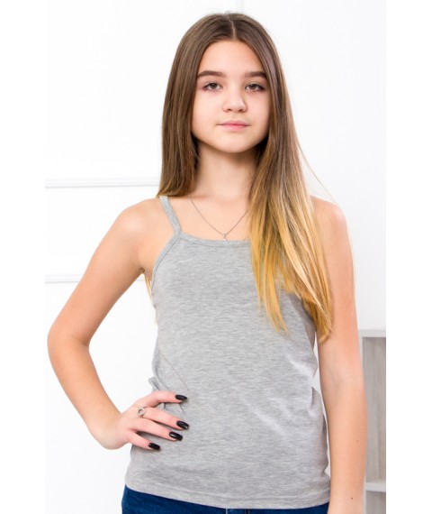 Tank top for girls (teens) Wear Your Own 170 Gray (6289-036-v23)