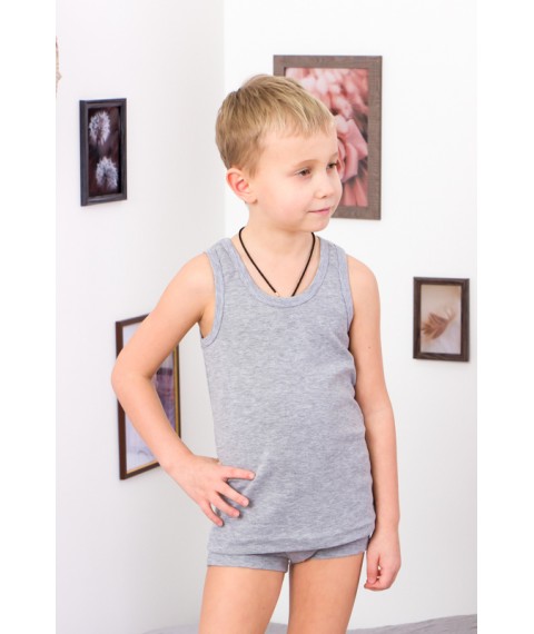 Set for a boy (shirt + boxers) Wear Your Own 134 Gray (6323-008-v2)