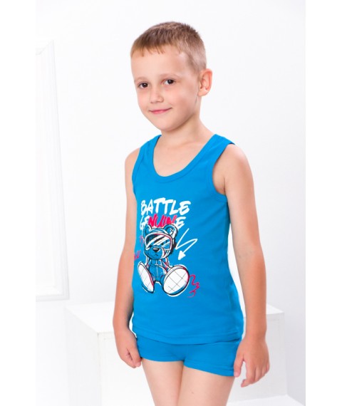 Комплект для хлопчика (майка+боксери) Носи Своє 134 Синій (6323-008-33-v13)