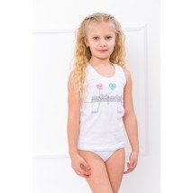 A set of T-shirts and underpants for girls with shaped rubber Nosy Svoe 110 White (6327-000-33-v1)