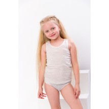 Set for girls (shirt + underpants) with shaped elastic Noses Svoe 122 Brown (6327-001-v2)