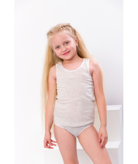 A set for girls (shirt + underpants) with shaped rubber Nose Yours 128 Brown (6327-001-v11)