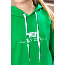 Jumper for girls (teens) Wear Your Own 140 Green (6329-057-33-v1)