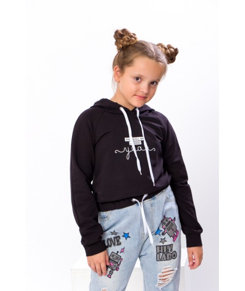 Jumper for girls (teen) Wear Your Own 170 Black (6329-057-33-v18)