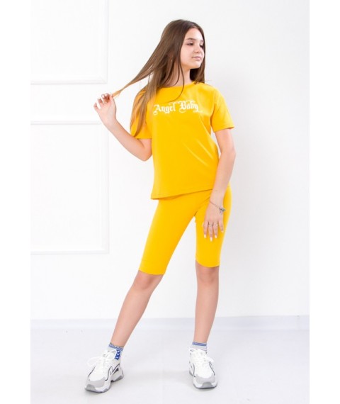 Комплект для дівчинки підлітковий (футболка+велосипедки) Носи Своє 170 Жовтий (6337-036-33-1-v31)