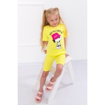 Комплект для дівчинки (футболка+велосипедки) Носи Своє 110 Жовтий (6337-036-33-v1)
