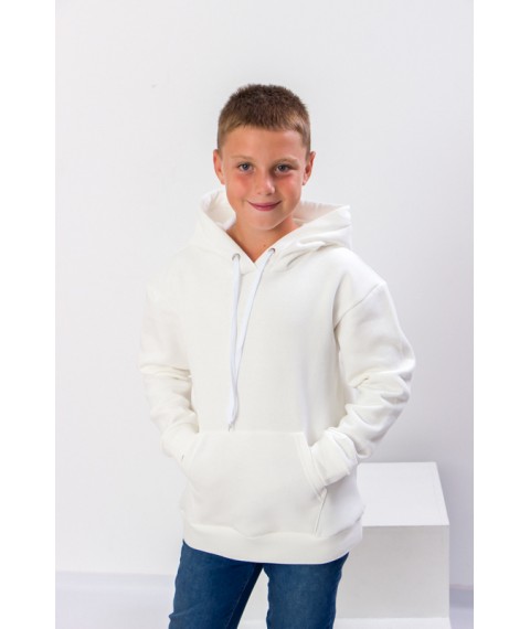 Boy's Hoodie (Teen) Wear Your Own 140 White (6338-025-v9)