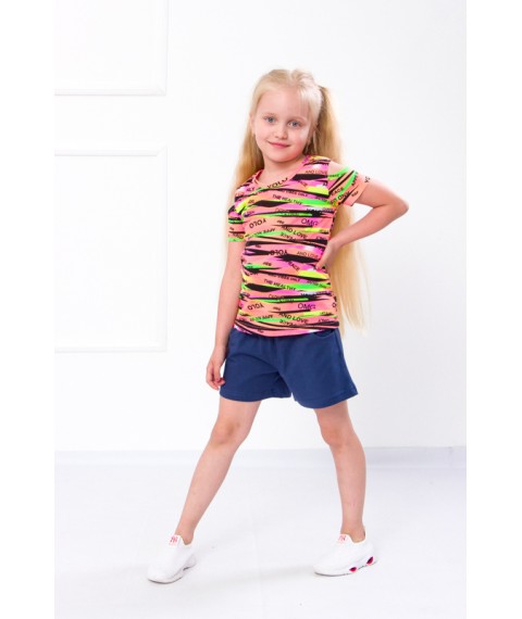 Комплект для дівчинки (блуза+шорти) Носи Своє 116 Помаранчевий (6339-043-v1)